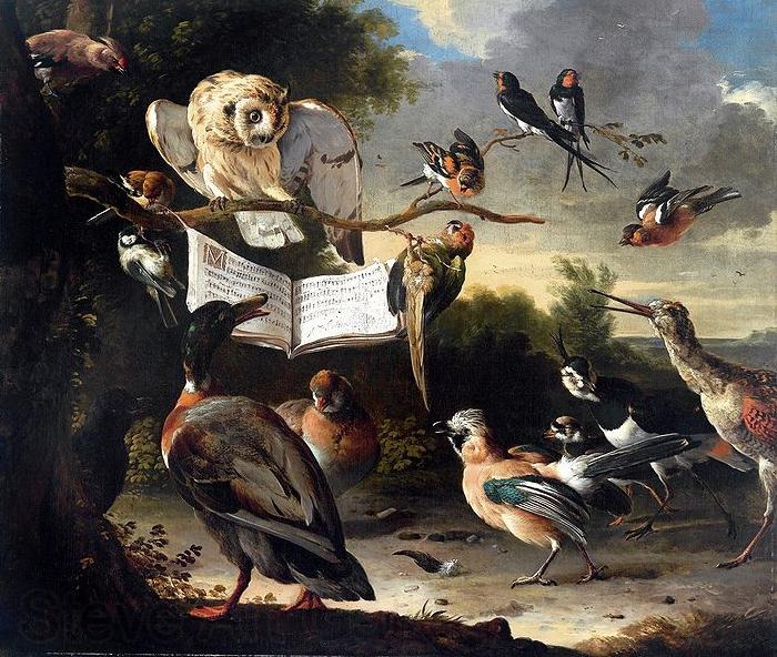 Melchior de Hondecoeter Das Vogelkonzert Germany oil painting art